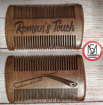 Personalizable Wooden Beard Comb